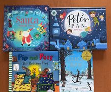 Childrens Book Bundle x5 - Peter Pan Pop-Up, Stick Man, Pip & Posy, Santa Sound Book