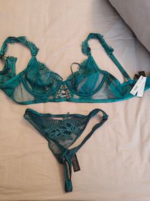Ann summers the divine plunge teal 34D