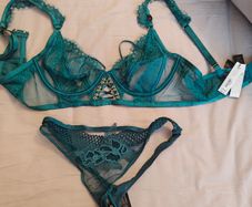 Ann summers the divine plunge teal 34D