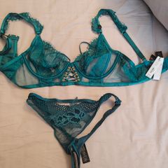 Ann summers the divine plunge teal 34D