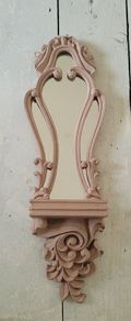 Vintage mirrored wall sconce