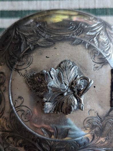 Silverware antique teapot