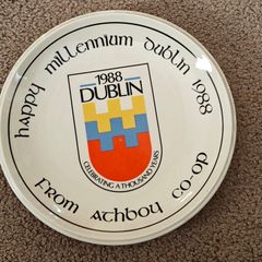 Dublin Millennium plate 1988 Athboy co-op.