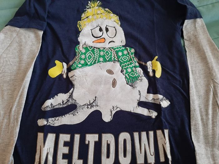 Childrens bluezoo snowman top 8-9yr