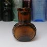 78 - Vintage 2oz Bovril Dark Brown Glass Embossed Letters Jar Image 3