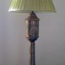 Mid-century pierced brass lamp Image 2