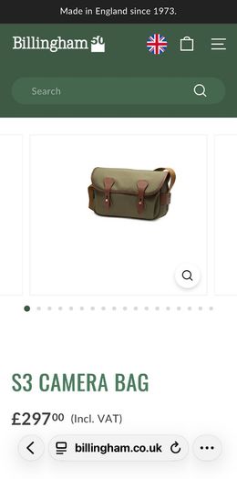 Billingham S3 Camera Bag