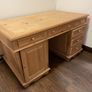 Oak Wood Executive Desk Image 7