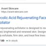 AVANT Glycolic Acid Rejuvenating Face Exfoliator Image 3