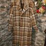 Reclaimed Vintage inspired duster coat in check  Oversized fit Size medium but would fit Large To fit a size 40 inch chest in men's  Size 16 in women's  Fully lined Perfect condition Very retro Image 4