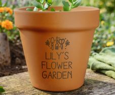 Personalised Gardening Terracotta Plant Pot