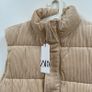 Zara Cream corduroy gilet Image 5