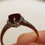 9 ct  gold ring Rubies and diamonds Image 2