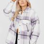 Oversized Classic Thick Colour Block Checked Image 3