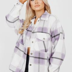 Oversized Classic Thick Colour Block Checked