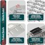 Folding Loading Ramps 180cm Heavy Duty Pair 400kg Capacity, Non-Slip Surface, Portable Foldable Design for Motorcycle, Mobility Scooters, Lawn Mower, Quad, and ATV Image 6