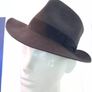 Vintage Grey Fedora Hat Image 2