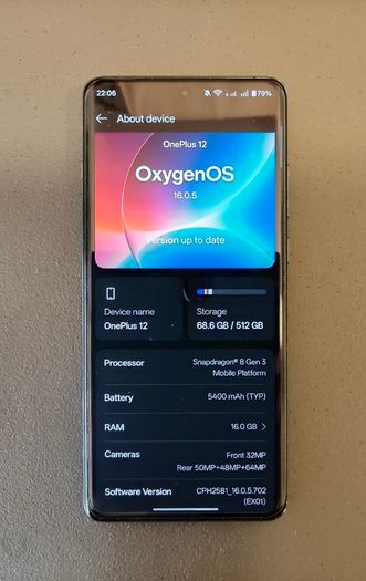 Oneplus 12  16gb/512gb