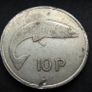 [#504] - Ireland 1969 | Irish 10d | Irish Ten Pence | Salmon | Mint ERROR Image 2