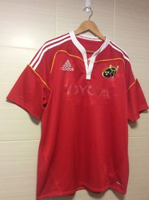 Munster Jersey. Season 2009/2011. Official Adidas Mens Munster Home Rugby Jersey. Authentic Original From 2009. Not A Modern Day Remake.