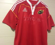 Munster Jersey. Season 2009/2011. Official Adidas Mens Munster Home Rugby Jersey. Authentic Original From 2009. Not A Modern Day Remake.