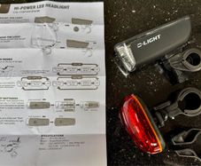 Bicycle light set , high power LED front & rear with batteries