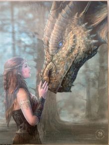 Anne Stokes canvas 10x8inch