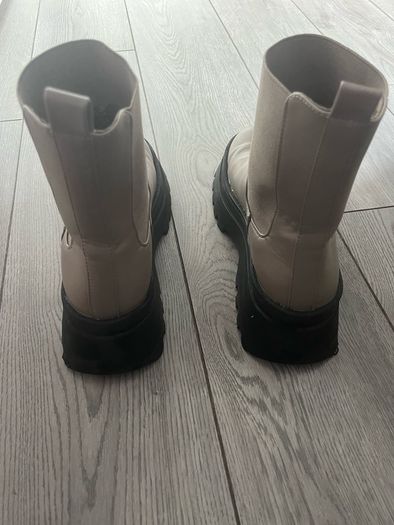 Platform wedge boots