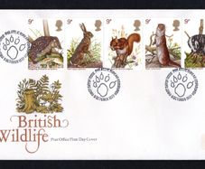 1977 Great Britain Wildlife Protection Commemorative Stamps First Day Cover (FDC).