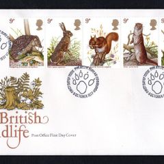 1977 Great Britain Wildlife Protection Commemorative Stamps First Day Cover (FDC).