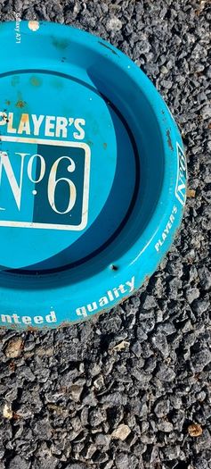 Players No 6 ,rare metal ashtray ,some wear and surface rust, sold as seen ,see pictures for condition, free shipping within Ireland thank you