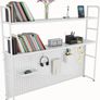 2 tier Desk Bookcase With Pegboard Image 2