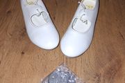 Tie front dance shoes(tap shoes), leather, size 2