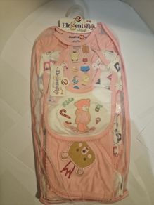 Brand New 10-Piece Baby Girl Starter Set - Elegant Kids by Lilsoft - Pink Bear