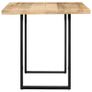Dining Table 140x70x76 cm Solid Mango Wood Image 4