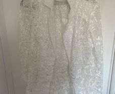 Bridal White Lace Suit