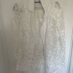 Bridal White Lace Suit