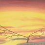 XL Acrylic Sunrise on stretched canvas Image 9