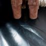 Suede Chocolate brown platform boots Eur39 UK6 Image 4