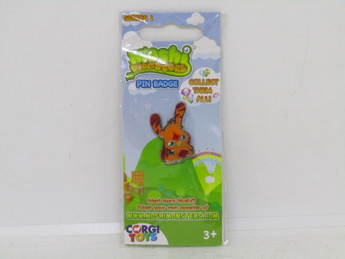 Corgi Moshi Monsters Series 1 Pin Badge Brand New In Packet