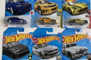 Subaru WRX STI, Aston Martin, Tesla Model Y, Jaguar MK1 - Collectable Hot wheels