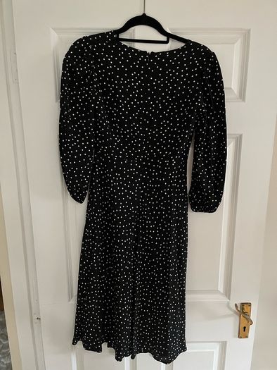 Brand new Jeager silk dress in dots