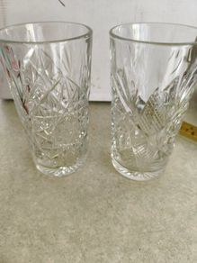 Vintage Star of David Hobstar Highball Glasses by Libbey, Set of 2