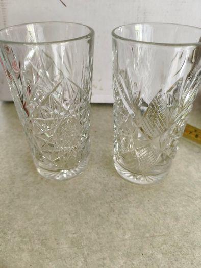 Vintage Star of David Hobstar Highball Glasses by Libbey, Set of 2