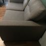 Large 3 Seater Dark Grey Sofa Image 4