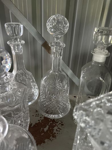 Lead crystal decanters