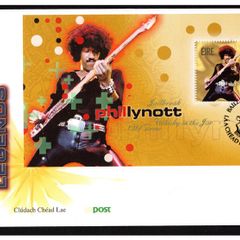 2002 Ireland Phil Lynott Commemorative Stamp Miniature Sheet An Post First Day Cover (FDC)