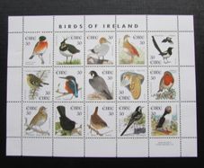 Ireland 1999.Sheet of 15 Definitive Irish Bird Stamps.15 Values,all 30p.Mint Never Hinged.
