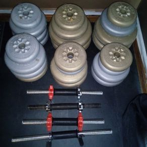 55 Kg York Gym Weights Joblot Bundle - Collect