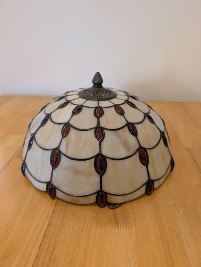 Tiffany-style ceiling lampshade